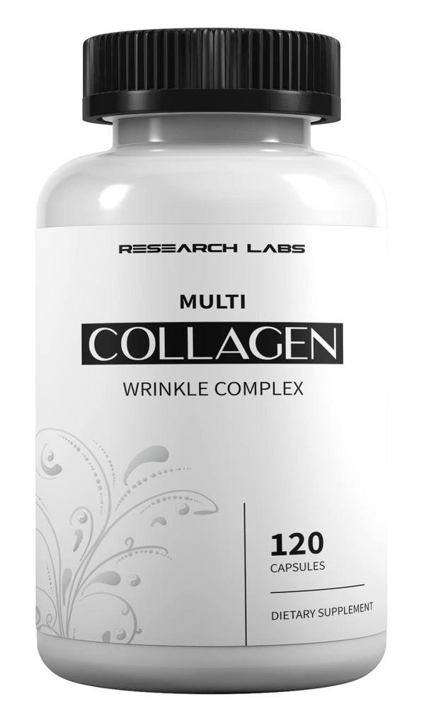Pillole Promo 120 Collagen - 6000 mg. Grass Fed Anti-Aging Support for Skin, Joints, Tendons, Bones, Hair and Nails. Paleo Friendly. Supplemento della polvere dei peptidi del collagene