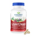 Ridgecrest Herbals LiverClean, Herbal Liver Support Supplement, Beato Thistle, Dandelion, Detox, Cleanse Support, Healthy Bile (60 Caps, 30 Serv)
