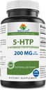 Brieofood 5-HTP 200mg per Serving - 240 Capsule - 5-Hydroxytryptophan per rilassamento sano - 3rd Party Lab Tested