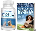 PhosFix per gatti e cani: Phosphorus Binder per gatti e cani per sostenere normali livelli di fosforo e la funzione del rene, Chitosan per il ripristino della salute del rene naturalmente. Un supplemento speciale renale