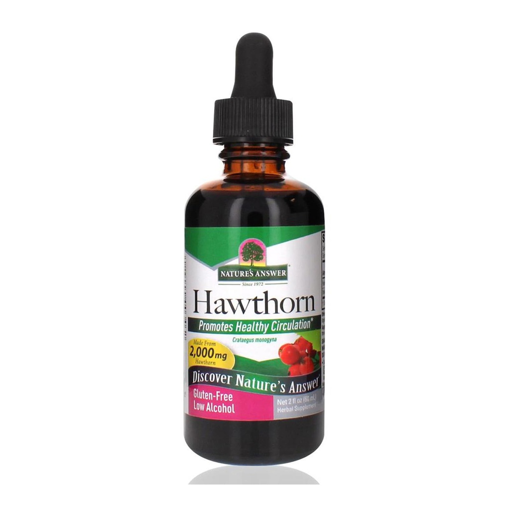Estratto di biancospino biologico 2 Oz - Alcol basso, Gluten Free & Kosher - Supporto cardiaco - Ideale per il tè di bacche di biancospino