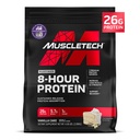 MuscleTech Platinum 8-Hour Protein Powder - 7 Premium Protein Sources con Whey & Casein Protein per un aumento del muscolo magro, resistenza e recupero migliorato - Torta di Vanilla, 50 Servings