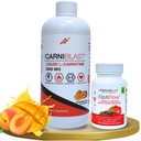 Bricker Labs Power and Performance Duo: Carniblast Liquid L-Carnitine 3000 mg & Optiflow Blood Flow Supplement, 60 capsule