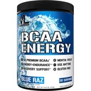 EVL BCAAs Aminoacidi Polvere - BCAA Energy Pre Workout Polvere per il recupero muscolare magra crescita e resistenza - Reidratando Post Workout Recovery Drink con caffeina naturale - Raz blu
