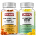 Magnesio Glycinate Gummies, Calcium Citrate Gummies per bambini e adulti, Bone Support