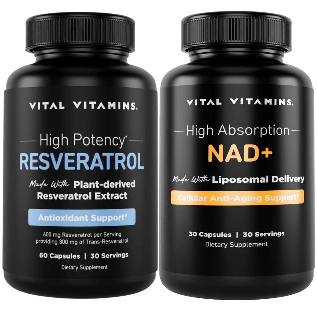 Vitamine vitali capsule di resveratrolo + NAD+ Supplemento