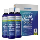 Liquid Mineral Drops - Trace Mineral Supplement | Minerali a spettro completo | Magnesio liquido ionico, cloruro, potassio | Basso sodio | Energia, elettroliti | 288 Day Supply, 8 fl oz (Pack of 3)