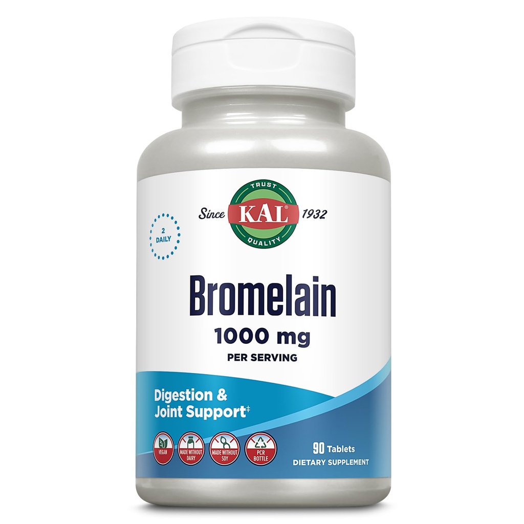 KAL Bromelain compresse, 1000 mg, 90 conte
