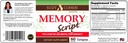 Suzy Cohen Memory Script con Lions Mane, Phosphatidylserine, Estratto di tè verde e Ginkgo - Integratore di supporto per il cervello per la messa a fuoco - Capsule Nootropic per la cognizione, Richiamo veloce e l'umore