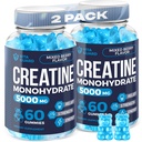 5000mg Creatina Monoidrato Gummies Formula per Uomo e Donne Ultimate Muscle Builder, Energy Booster & Pre-Workout Supplement (2 Pack)