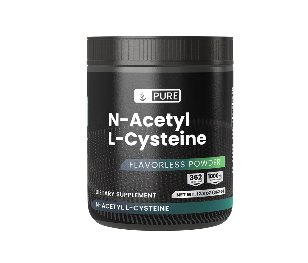 PURE ORIGINAL INGREDIENTI NAC Polvere, 12,8 oz, N-acetil L-Cysteine, Aminoacido, Sempre Pure