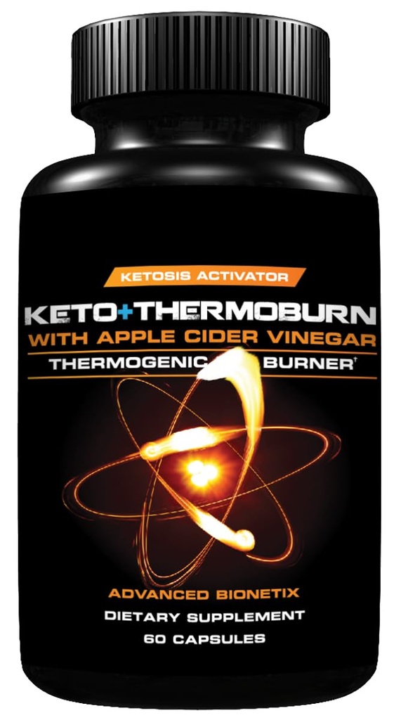 Avanzato Bionetix ThermoBurnTM Ketosis Activator Keto Supplemento + Apple Cider Vinegar Capsules Perdita di Peso Termogenico. ACV Pills Work Synergistically Hunger Control, Detox, Pillole Diet che funzionano