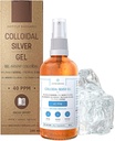 Gel d'Argento Colloidale puro 40 PPM • 100% naturale e solo 3 ingredienti • Texture ottimale e assorbimento (meglio che creme) • Vetro d'Ambra e Pompa Ultra-Pratica • Ebook Incluso • Institut Katharos