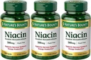 Set di 3 Flush di niacina naturale libero 500 mg, 120 capsule di regali di maven