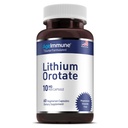 Lithium Orotate Supplemento 10mg, 60 capsule vegetariane. Supporta memoria e benessere emotivo. Magnesio Stearato Integratori Gratis. (1)