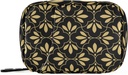 Fiore Geometric Pill Box 7 giorno Pill Case Borsa da viaggio Pill Organizer Bag con Zipper Portable Weekly Case Dimensioni compatte per Supplemento Holder