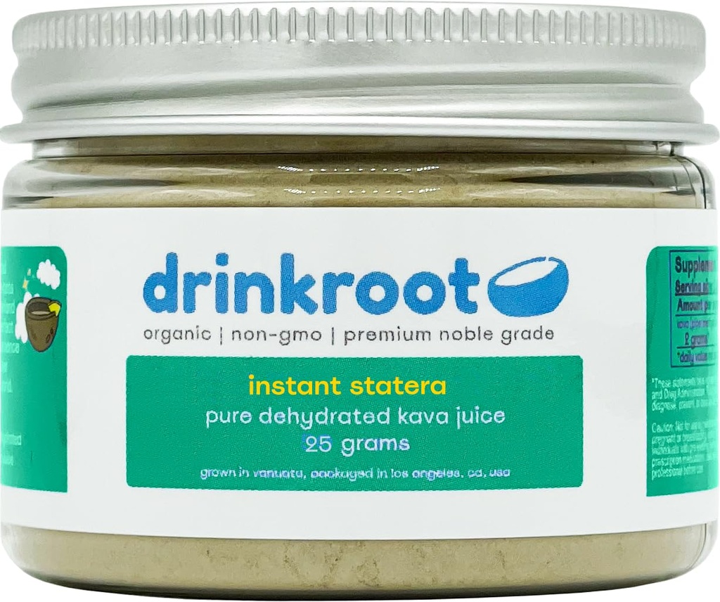 Instant Statera Vanuatu Kava - Succo di Kava disidratato organico puro da Isola 25g, 0.88 Ounce (Pacchetto di 1)