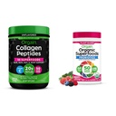 Orgain Collage idrolizzato + Superfoods Polvere e Superfoods Organic Greens Polvere - 1lb e 0.62lb