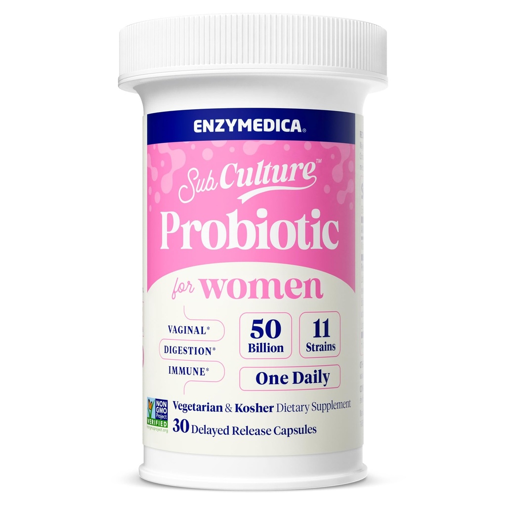 Probiotici per la salute vaginale e urinaria delle donne, 50 miliardi di CFU, supporta la salute e la regolarità immunitaria + digestiva, 30 conte