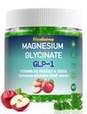 Magnesio Glycinate Gummies 400mg Integratori con Magnesio Malato & Taurate | Vitamina D3 Spinaci | Kale | Broccoli