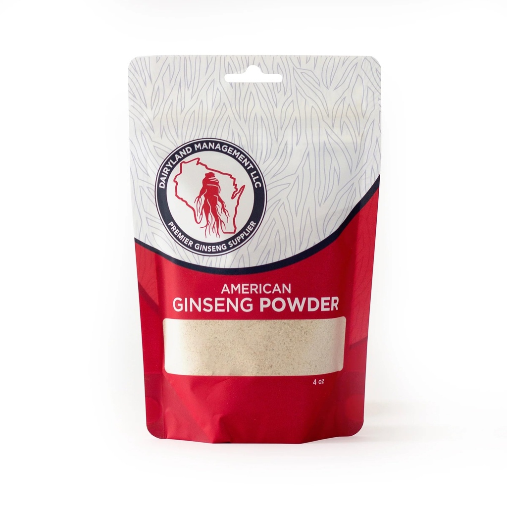 Polvere di Ginseng americana concentrata di Dairyland К参 - 4 oz Confezione di polvere di Ginseng Wisconsin - Non OGM, Gluten Free - Integratore di erbe per Smoothies, Cuocere, Tea