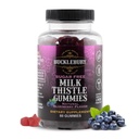 Bucklebury senza zucchero latte Thistle Gummies 1000mg con aroma di mirtillo naturale - Vegan, senza glutine, senza glutine latte naturale supplemento di cardo per la salute del fegato, immunità e supporto antiossidante - 60 Conte