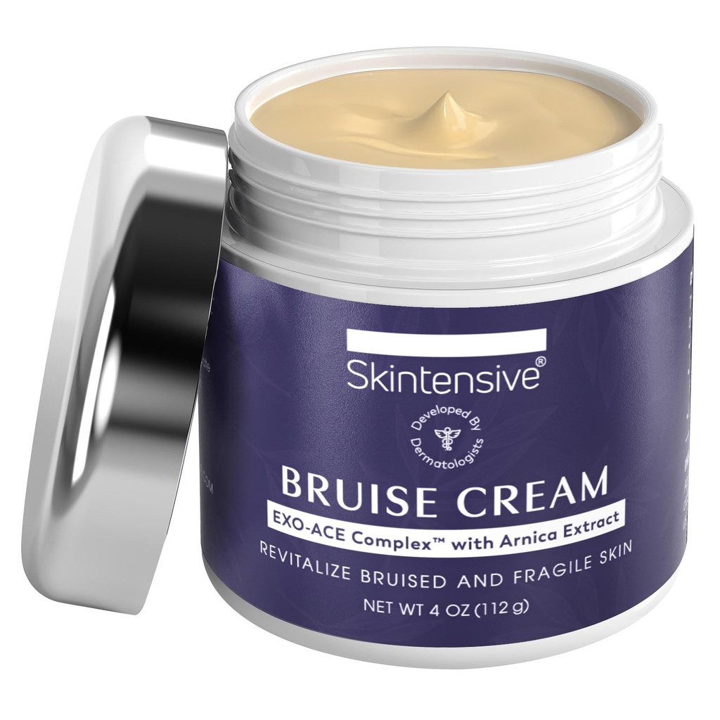 SKINTENSIVE Arnica Bruise Cream per pelle sottile - idratante, vitamina K ed E, Riconoscimento della pelle, 4 Oz