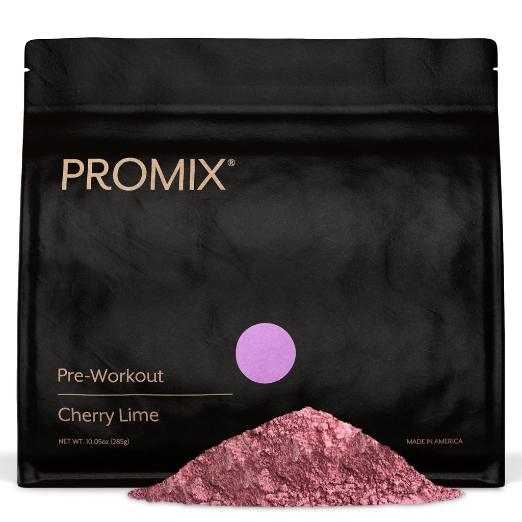 ProMix Nutrition Pre-Workout Powder, Cherry Lime - massimizzare messa a fuoco e prestazioni - aiuta guadagno muscolare, Endurance - Vitamina B12, Caffeina, Beta-Alanine & L-Tyrsosine - 30 Serve (Pack of 1)