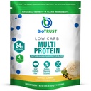 BioTrust Low Carb Protein Powder – Naturale e Delicious Whey & Casein Blend da Grass-Fed Ormone Free Cows – Non OGM, Soy Free, Gluten Free, Ormone Free (Vanilla)