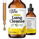 Tintura di disintossicazione del polmone naturale e organico - Gocce di mulino per polmoni - Supplemento di espulsi di erbe - Vegan, gocce senza alcool - 4 fl oz
