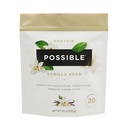 Protein Powder Vanilla Bean - 20g di Vegan, Plant-Based Protein Mix - Non OGM, Non-Dairy, Gluten-Free - 3.5g di BCAAs - 9 Aminoacidi essenziali - 15-Day Supply - 1 Bag, 15 Servings
