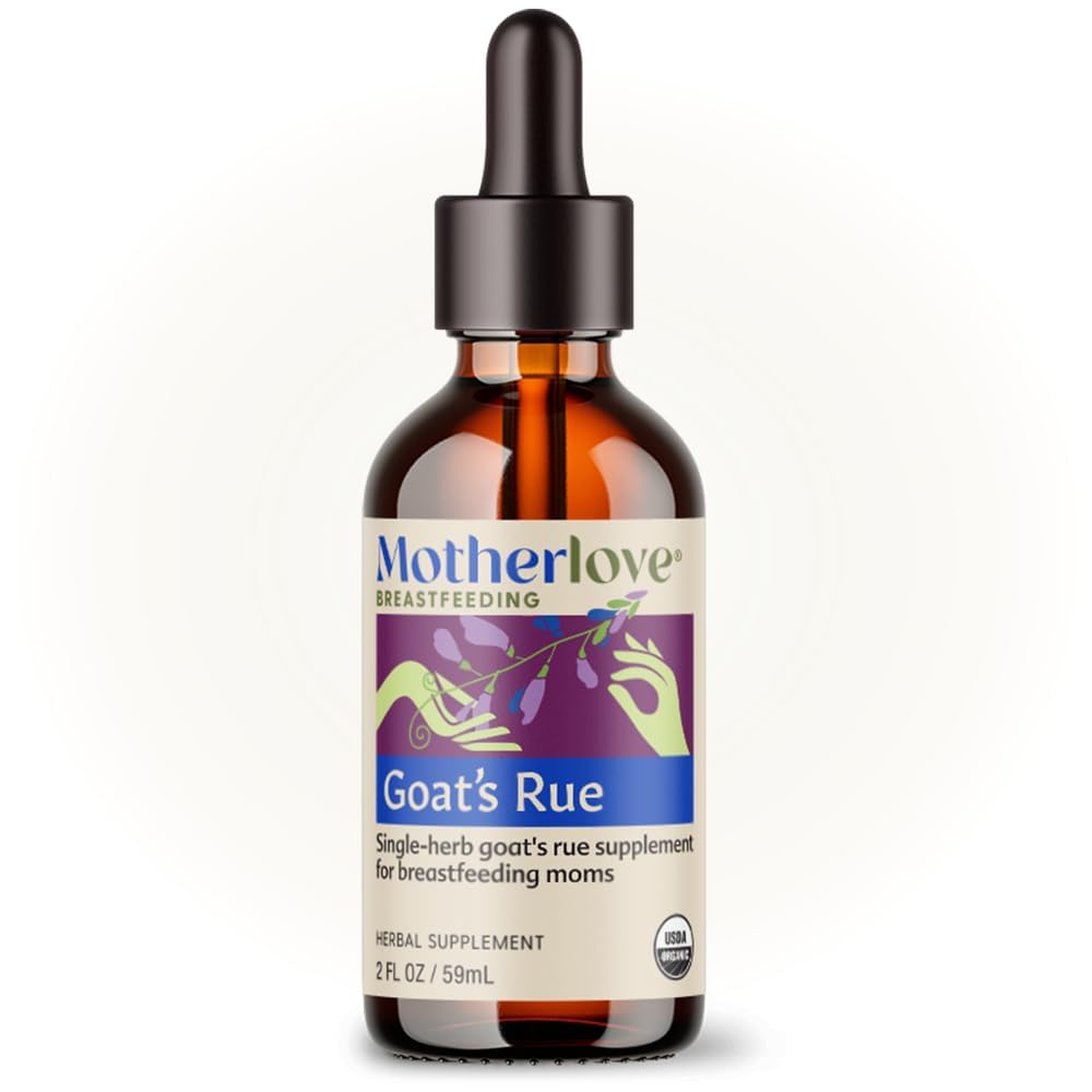 Motherlove Goat’s Rue (2 Ounce Tincture) Integratore di lattazione per lo sviluppo del seno e l’ottimizzazione dell’offerta del latte materno — Certificato USDA Organico, Vegan, Kosher, Soy-Free