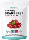 Concentrato di mirtillo organico USDA (50:1) Polvere - 500mg è equivalente a 25.000 mg di mirtilli freschi - per la pulizia del rene & UTI vitamine di supporto - Donne - Supplemento - 100 Serve - No Pillole