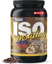 Ultimate Nutrition Whey Protein Isolate Powder with Glutamine Complex, ISO Sensation 93 - Whey Protein Powder with Aggiunto Colostrum for Enhanced Recovery, Immunity & Gut Health - Cafe Brazil, 2lbs