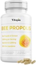 Estratto di Propoli di api capsule 1000mg supplemento per il supporto immunitario, vitalità, salute della pelle - Potenti polifenoli, Flavanoidi, Antiossidanti - 120 Conte, Non OGM, Senza glutine