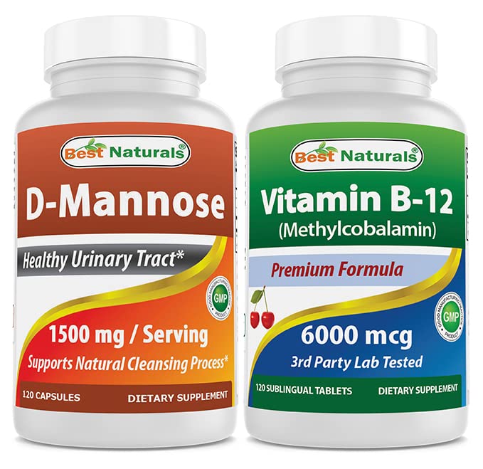 I migliori naturali D-Mannose 1500 mg & vitamina B12 6000 mcg