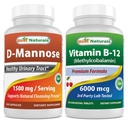 I migliori naturali D-Mannose 1500 mg & vitamina B12 6000 mcg