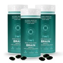 iwi vita cervello Omega-3, 180 Softgels (90 Servings), Vegan pianta-Based Algae Omega-3 con EPA + DHA, Focus, Memoria e Mood Support Integratore alimentare, Krill & Fish Oil Alternative, No Fishy Aftertaste