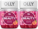 OLLY Gomma di bellezza innegabile, per capelli, pelle, unghie, biotina, vitamina C, cheratina, supplemento masticabile, pompelmo, alimentazione di 30 giorni - 120 conte