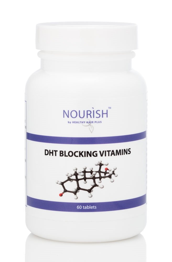Capelli sani Plus - DHT Blocker Vitamine Supplemento per Uomini e Donne - 60 compresse - Zinco - Sega Palmetto - Biotina - Acido Folico - Spessore di crescita e capelli sani