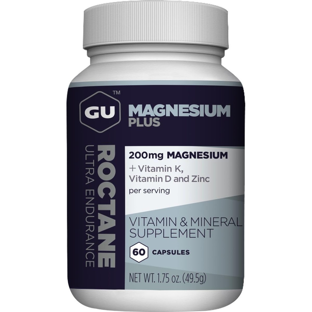 G Energy Roctane Magnesium Plus Capsule con Vitamina K, D e Zinco, Scelta Informata, Supporto di Recupero Dopo Qualsiasi Allenamento, 60 Conte Bottiglia (1-Month di Alimentazione)