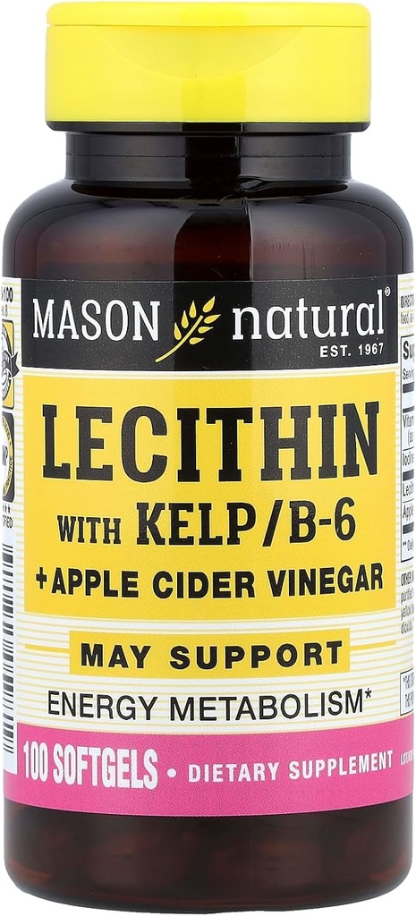 MASON Lecitina naturale con KELP, B 6 Aceto di sidro più