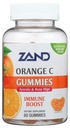 ZAND Immunity Orange Vitamin C Gummies, Wellness e Integratore di Supporto Immune, Chewable Vitamin C w/Citrus Bioflavonoids, Rose HIPS e Acerola, Vegan, Gluten Free, 60-Day Guarantee, 30 Serve