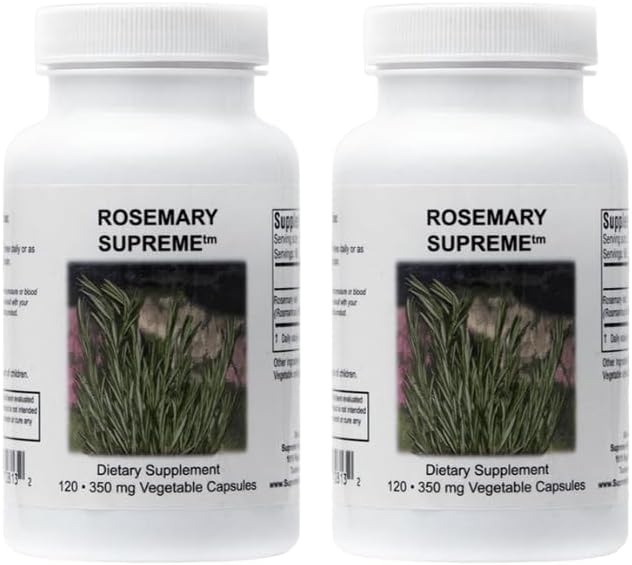 Supreme Nutrition Rosemary Supreme, 120 Pure Rosemary Capsule Vegetariani (Pack of 2)