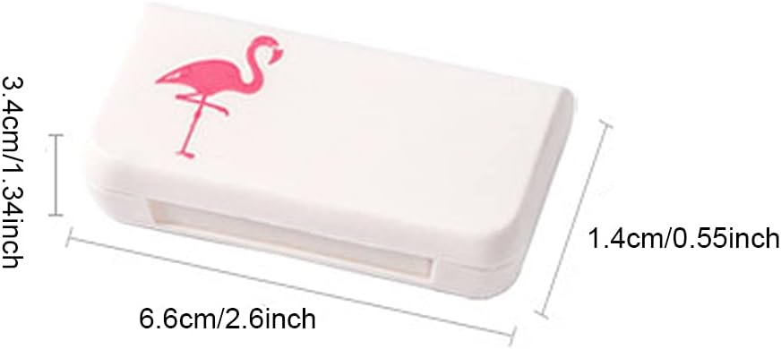 SagaSave Travel Pill Case 3 scomparti Portable Pill Case Dustproof e Moisture-Proof Daily Pill Case Small Pill Box per Vitamine, Fish Oil, Supplementi(Cactus)