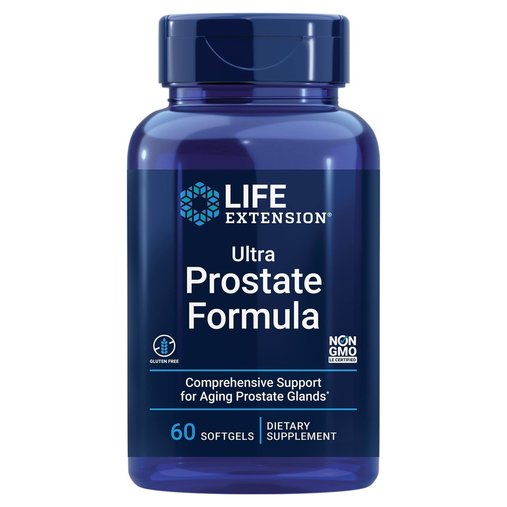 Formula Ultra Prostate - Integratore per la salute della prostata maschile con Beta Sitosterol, Saw Palmetto, Lycopene, Pumpkin Seed - 60 Softgels