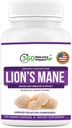360 Leoni di impatto della natura Mane Mushroom Supplemento capsule (150 capsule) per il Brain Health Support Supplement, Integratore organico con Beta-Glucans & Hypromellose per il sistema cognitivo