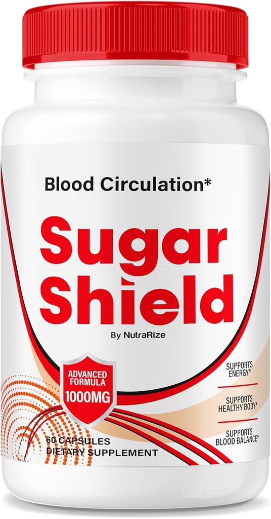 NutraRize Sugar Shield Sangue Support Pills, Formula di massima resistenza, Zucchero Scudo Capsule, Natural Blood Blend Complex, Sugar Shield Recensioni (60 capsule)