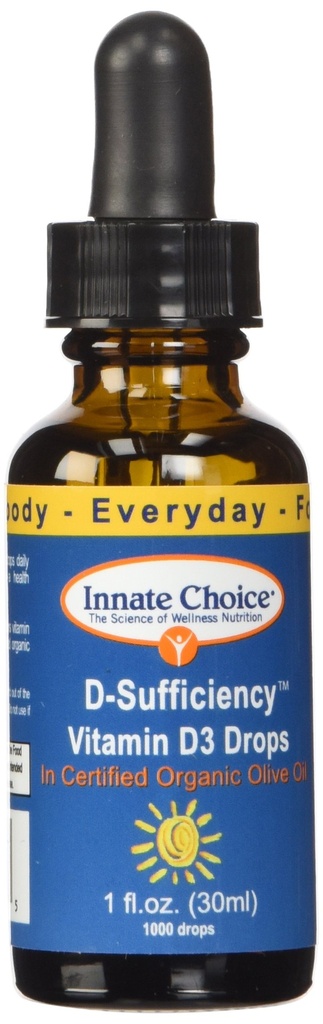 Innate Scelta D Sufficienza Liquida Vitamina D3, 1 Oncia Fluida