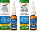 Percorso naturale Alette d'argento Sinus Relief Spruzzo nasale naturale d'argento - 250ppm - 1oz - 2 Pack